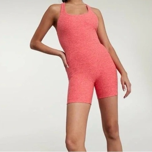 CALIA by Carrie Underwood Pants - CALIA by Carrie Underwood Lustralux 5" Scoop Neck Bodysuit in Coral Heather